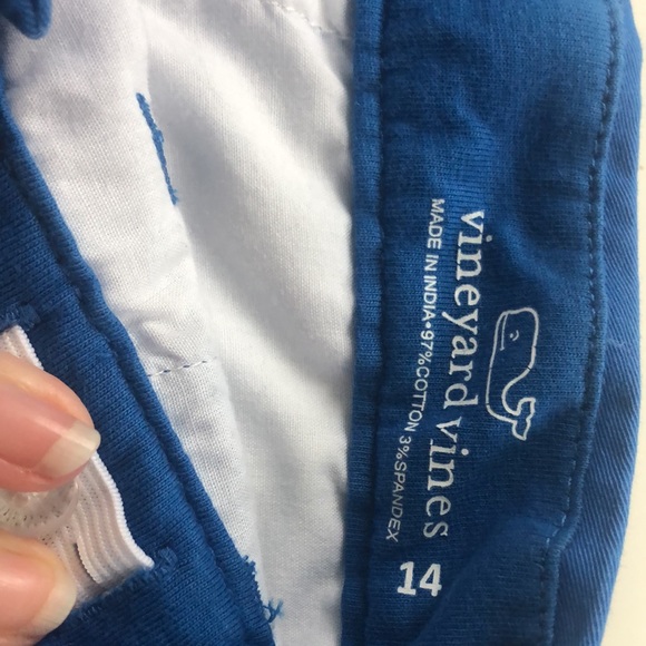 Vineyard Vines boys size 14 blue shorts with pineapples - Picture 3 of 3